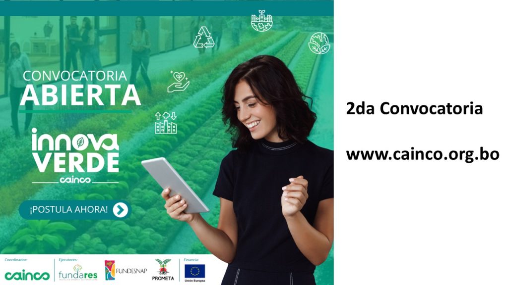 EMPRENDE VERDE BOLIVIA LANZA SU SEGUNDA CONVOCATORIA PARA ORGANIZACIONES SIN FINES DE LUCRO, FORMADORAS DE JÓVENES INNOVADORES Y NEGOCIOS SOSTENIBLES