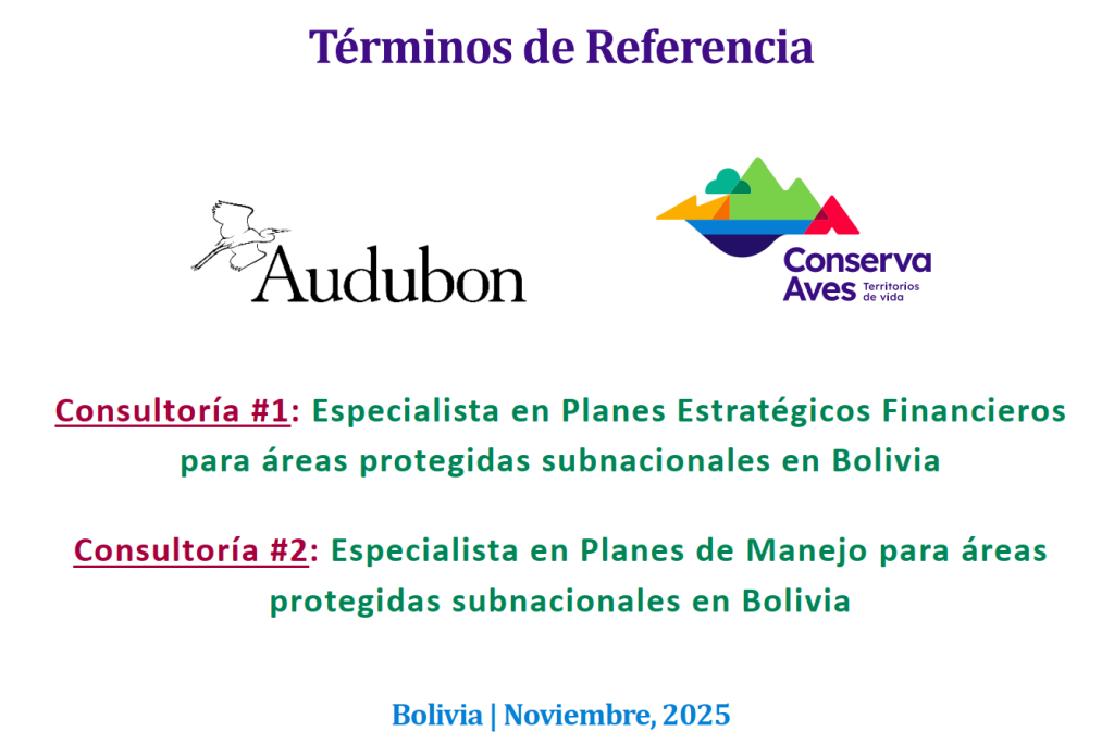 >> Convocatoria Personal Conserva Aves